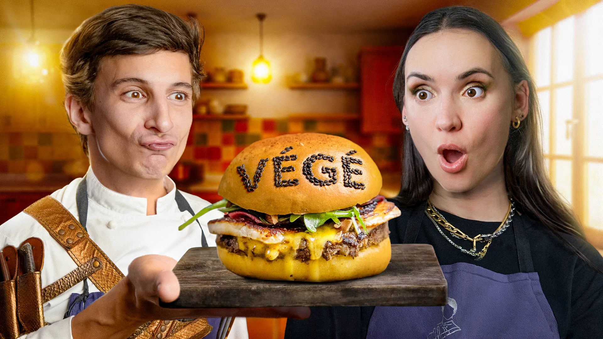 Eloy Spinnler et Natoo autour d’un burger végétal