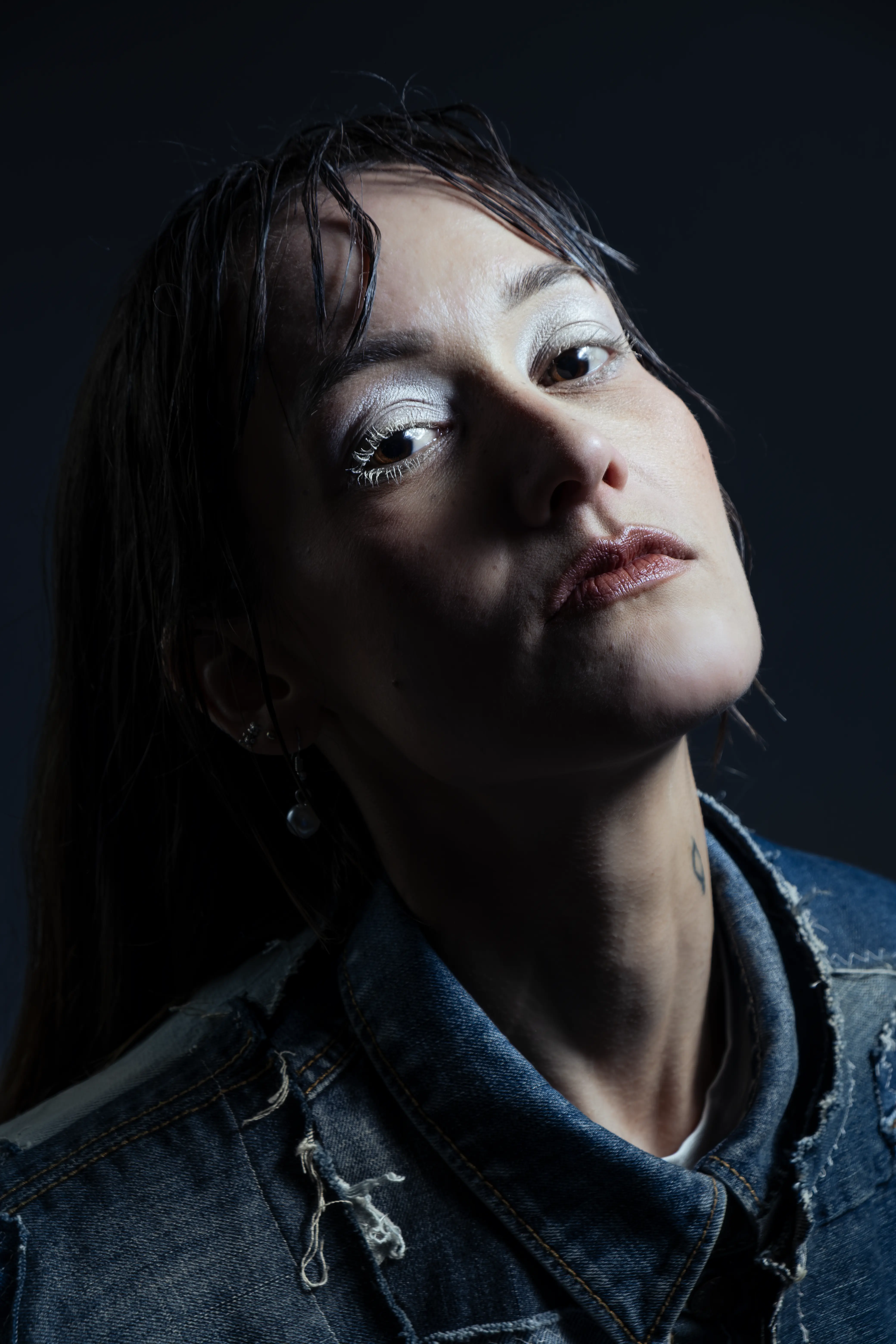 Portrait rapproché du modèle