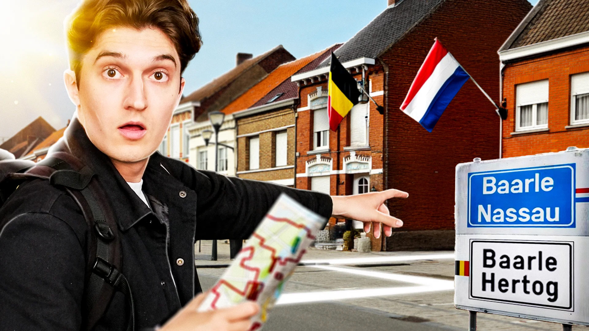 Arthur devant un quartier résidentiel