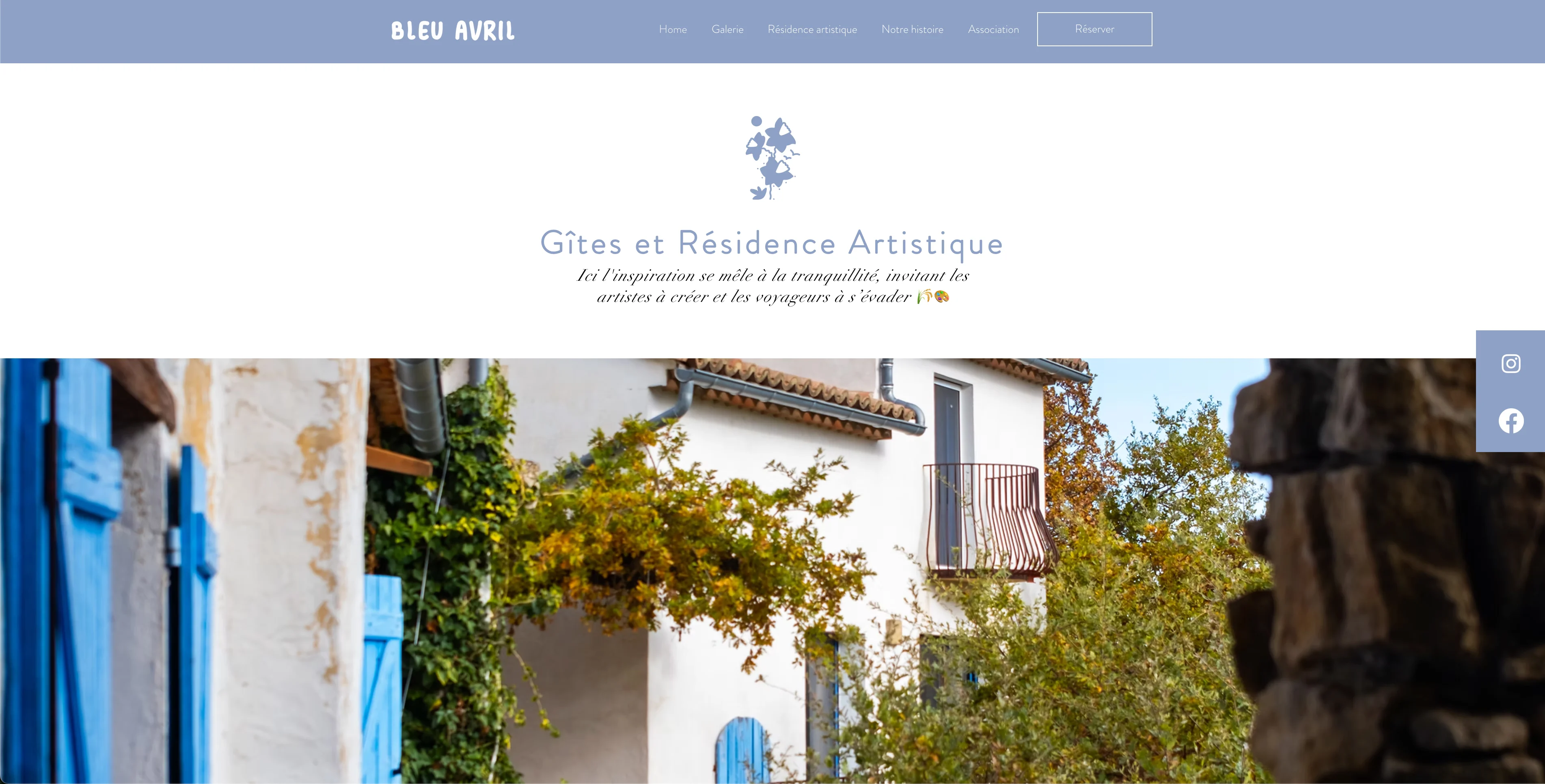 Site internet Bleu Avril